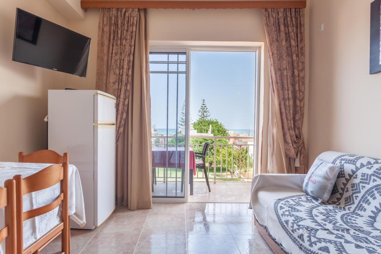 Christine Seaside Apartments In Chania Stalos Exterior foto