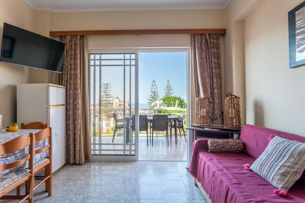 Christine Seaside Apartments In Chania Stalos Exterior foto